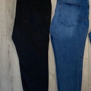 Warp + Weft Women's Skinny Jeans in Black and Blue. NEW WITH TAGS! Both are 24W